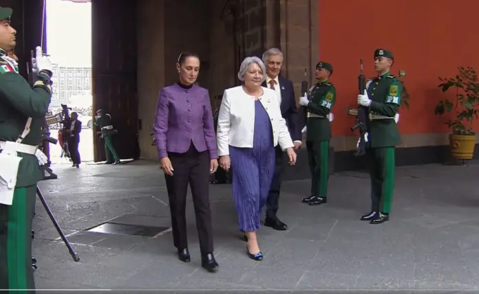 Recibe Presidenta Claudia Sheinbaum a la gobernadora general de Canadá, Mary Simon, en Palacio Nacional