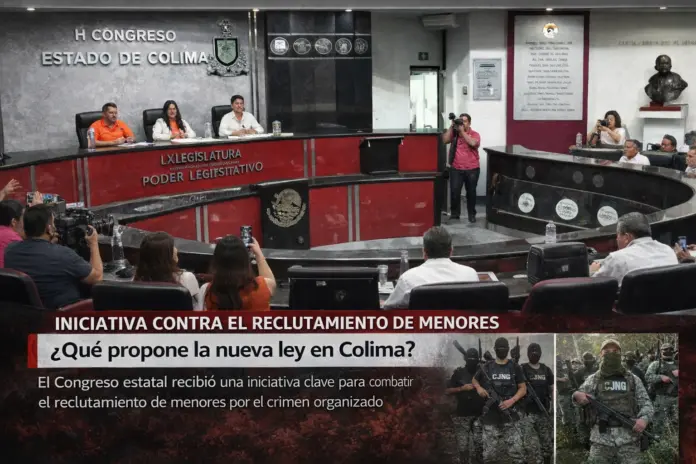 Contexto de violencia en Colima vinculado al reclutamiento de menores