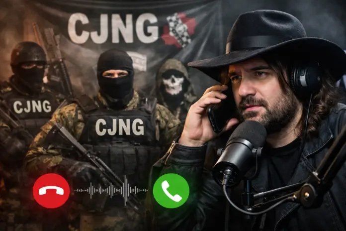 Dross durante podcast mientras revela que el CJNG le pidió un saludo para la hija de El Mencho